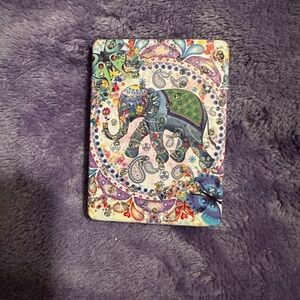Colorful Elephant Patterned Card Holder